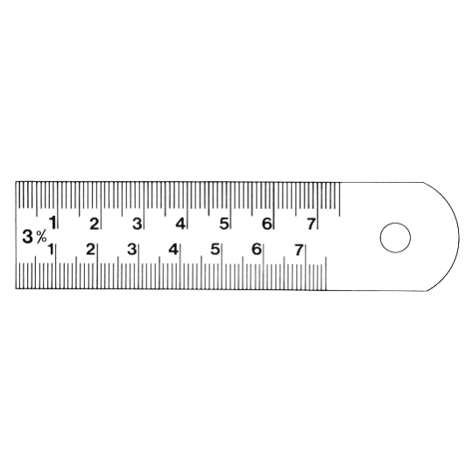 Pattern maker's shrinkage rulers with two divisions