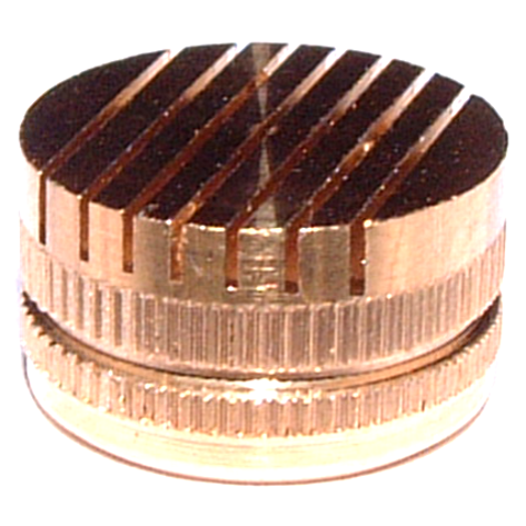 Brass slotted vents for EPS with straight slots