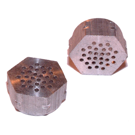 Hexagonal perforated aluminium vents for EPS