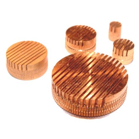 Brass slotted vents with tapered slots 0,3 mm (self-cleaning)