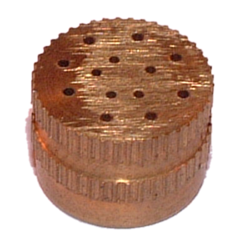 Perforated brass vents (round)